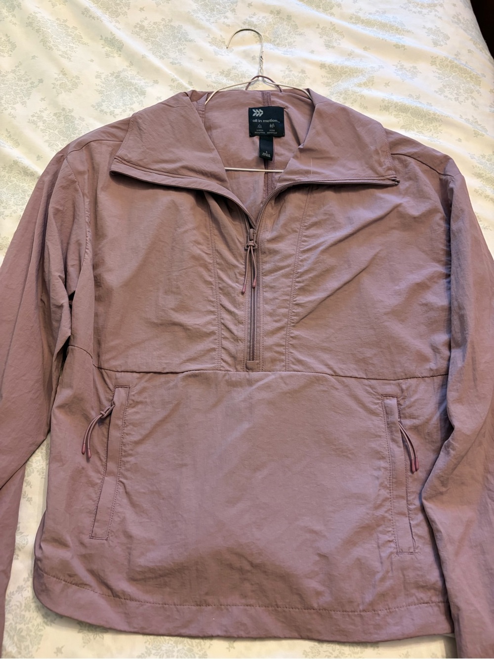 all in motion Dusty Mauve Half-Zip Windbreaker Jacket - Men